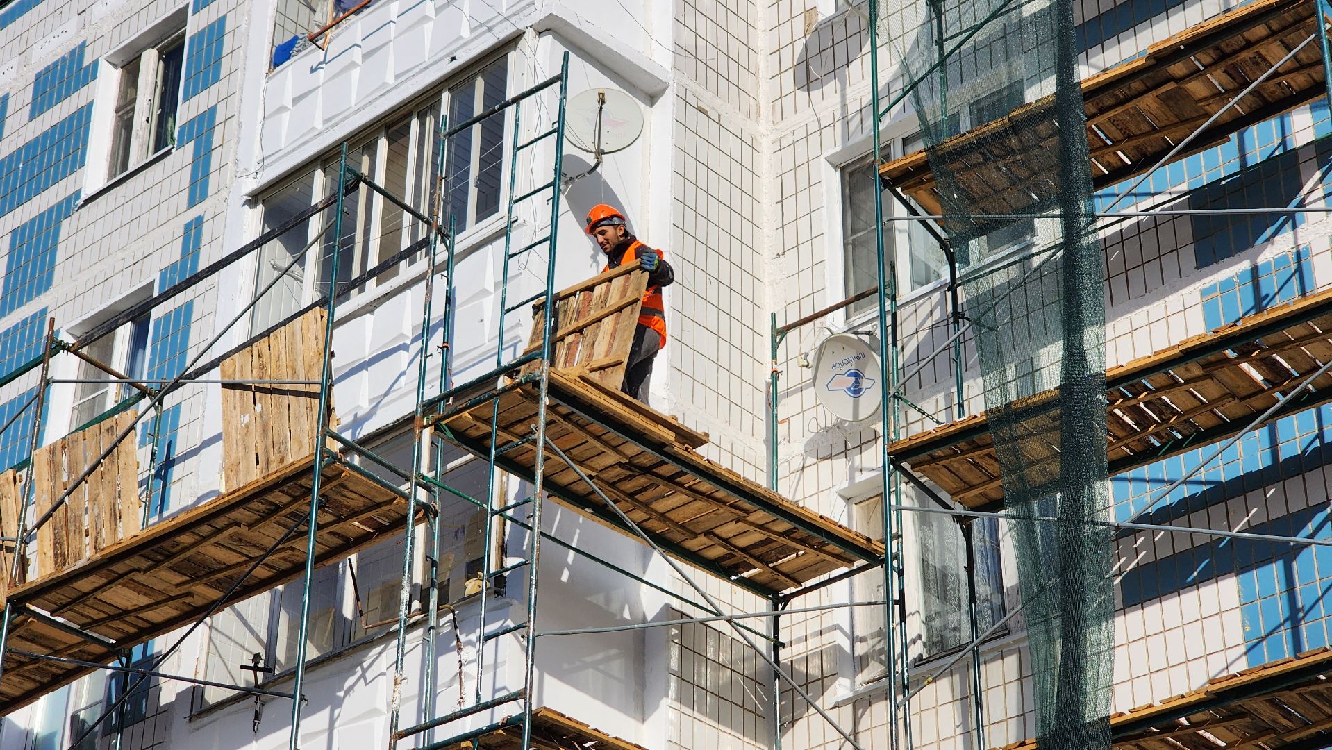 Солнечногорск, поселок Смирновка, капремонт дома, капремонт фасада, ЖКХ,