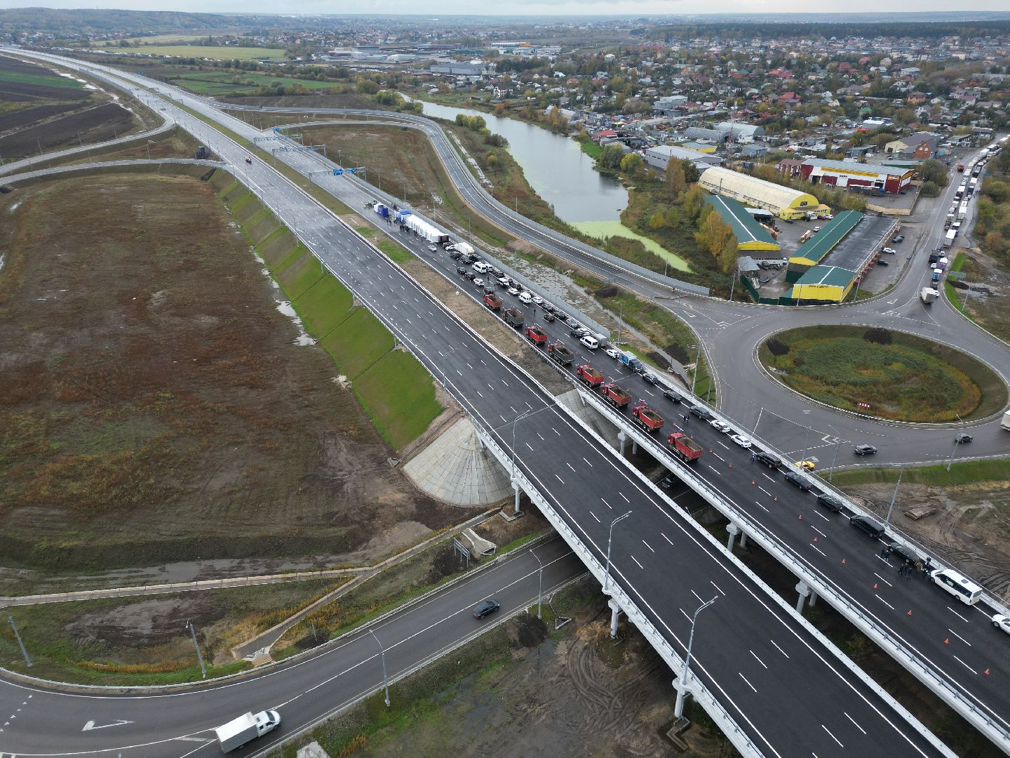 видео с коптера, люберцы, бронницы, дорога, м5 урал,