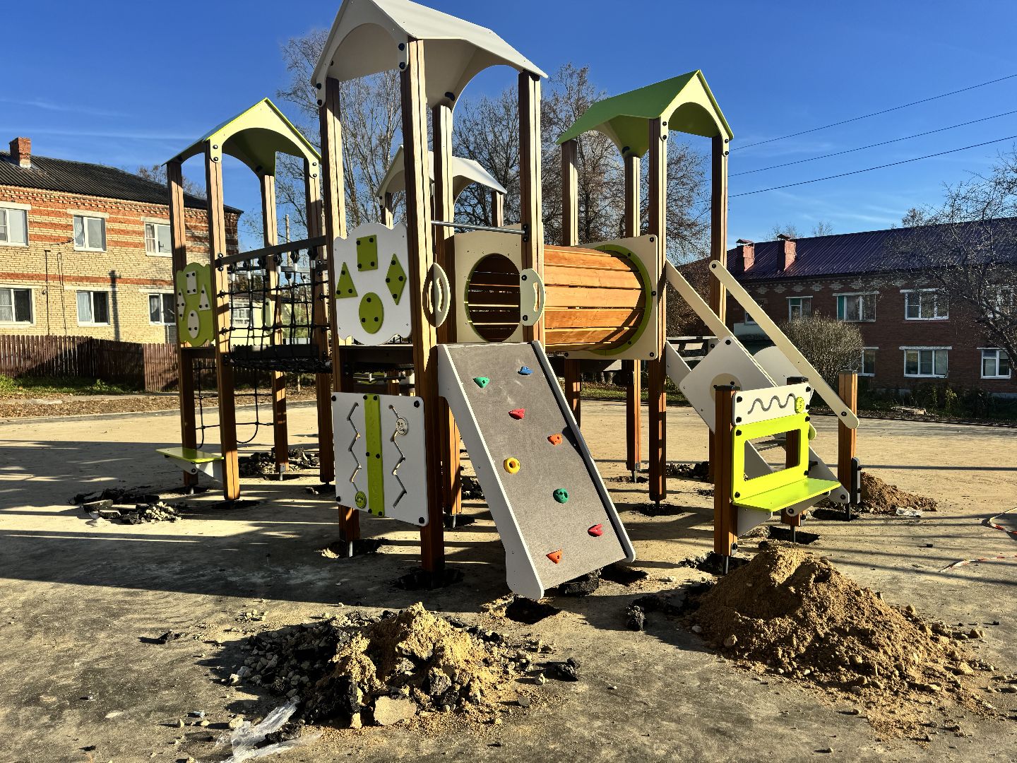 шаховская, детска игровая площадка, установка детской площадки,
