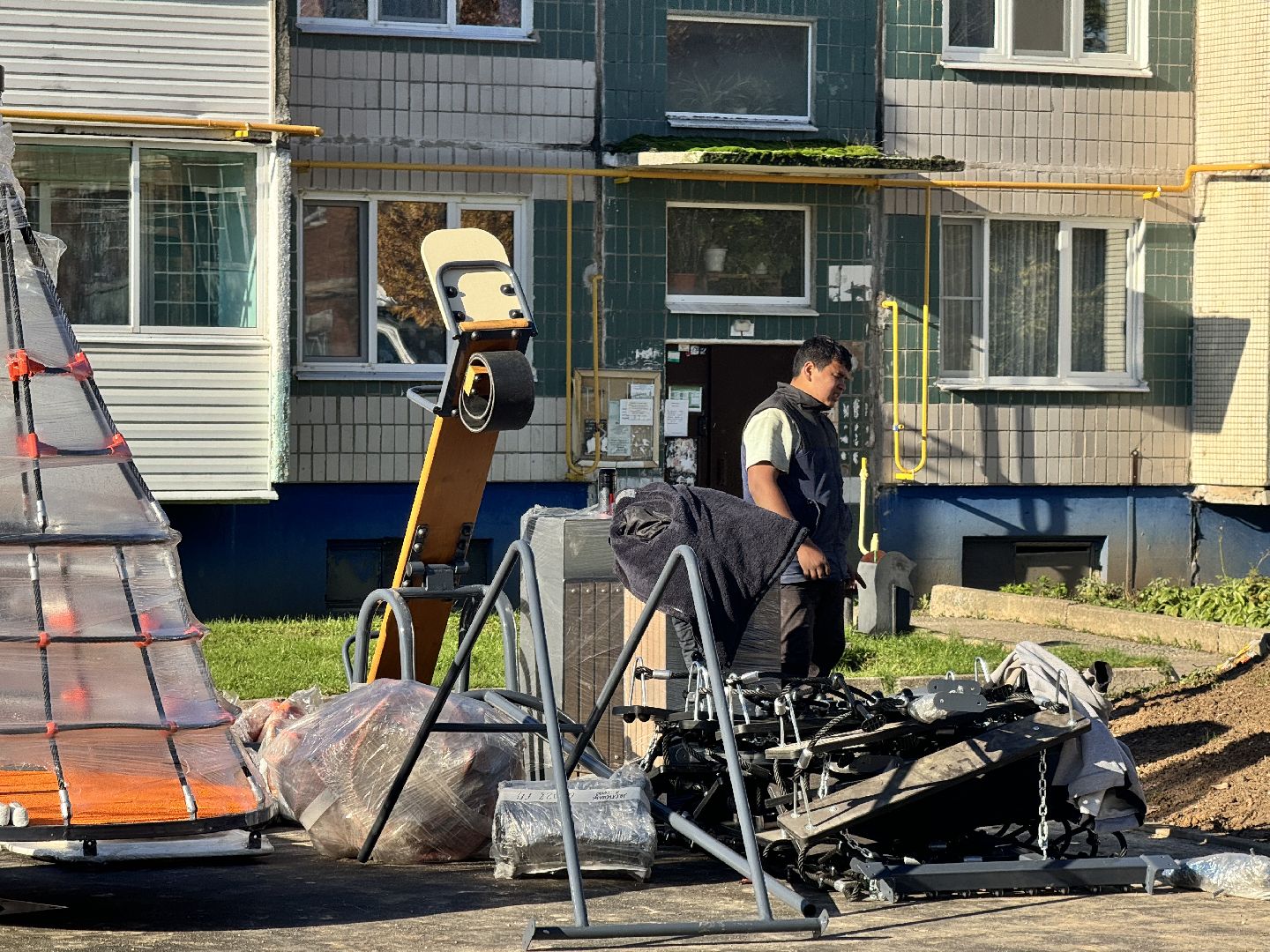 шаховская, детска игровая площадка, установка детской площадки,