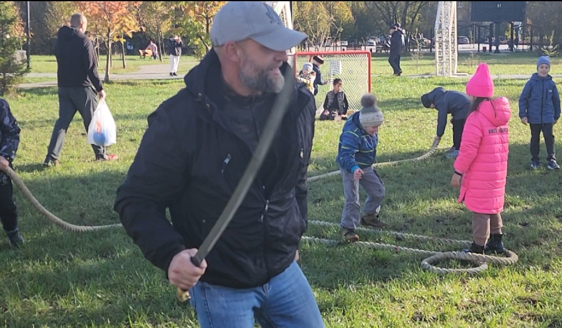 Долгопрудный, центральный парк, казачество, день отца,фланкировка, мастер-класс,