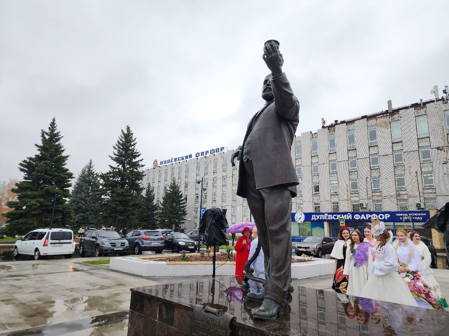 благоустройство 2024, Сквер у Дулвского фарфорового завода, ликино-дулево, орехово-зуевский округ, формирование комфортной городской среды,