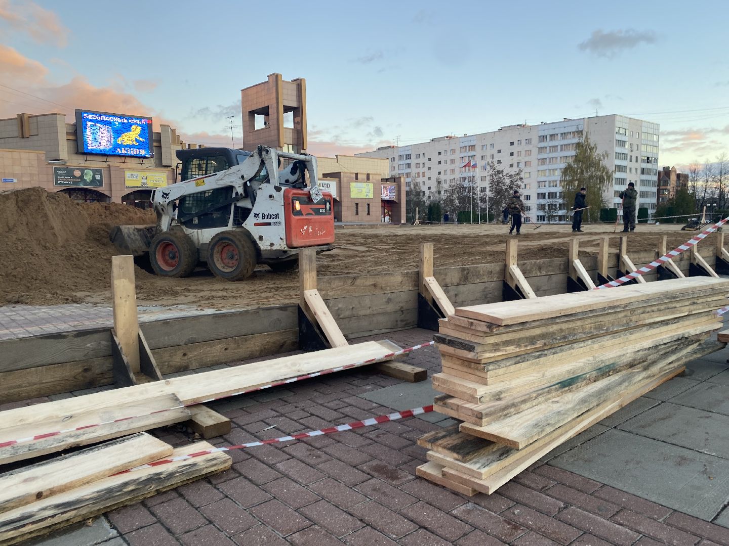 Каток, Песок, Фундамент,