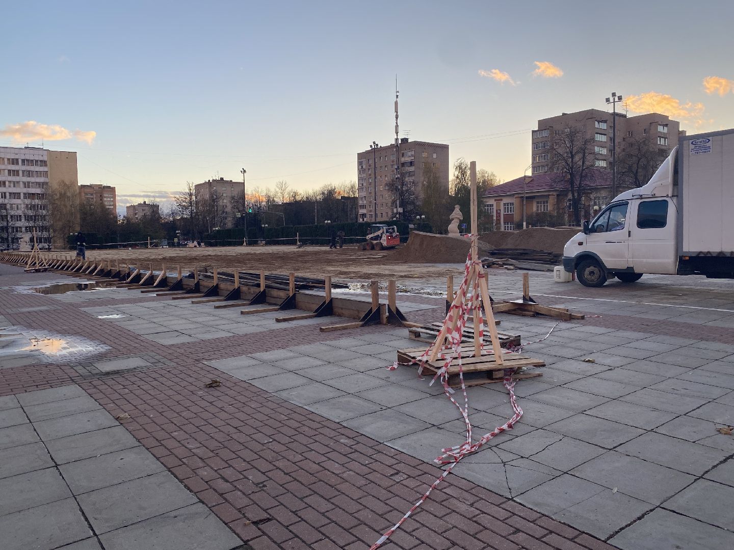 Каток, Песок, Фундамент,