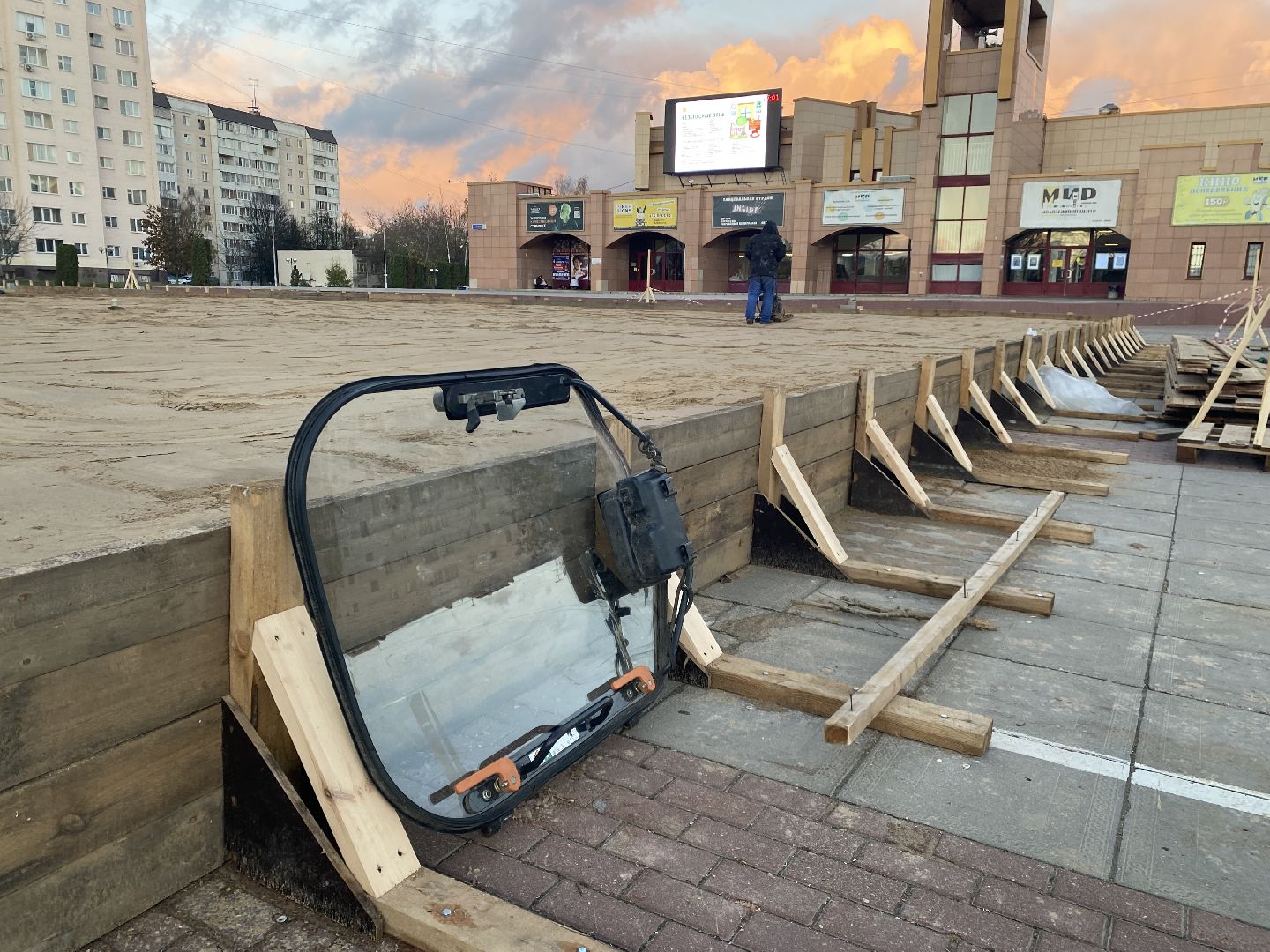 Каток, Песок, Фундамент,