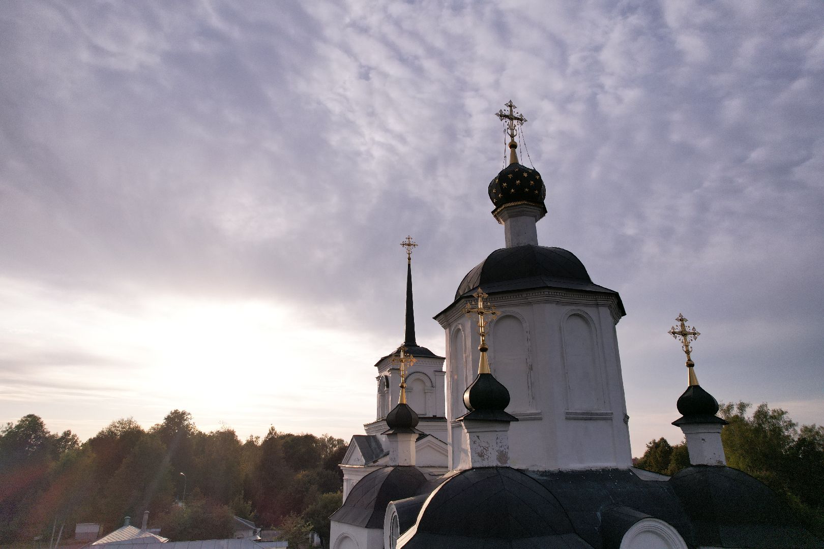 видео с коптера, руза, церковь,