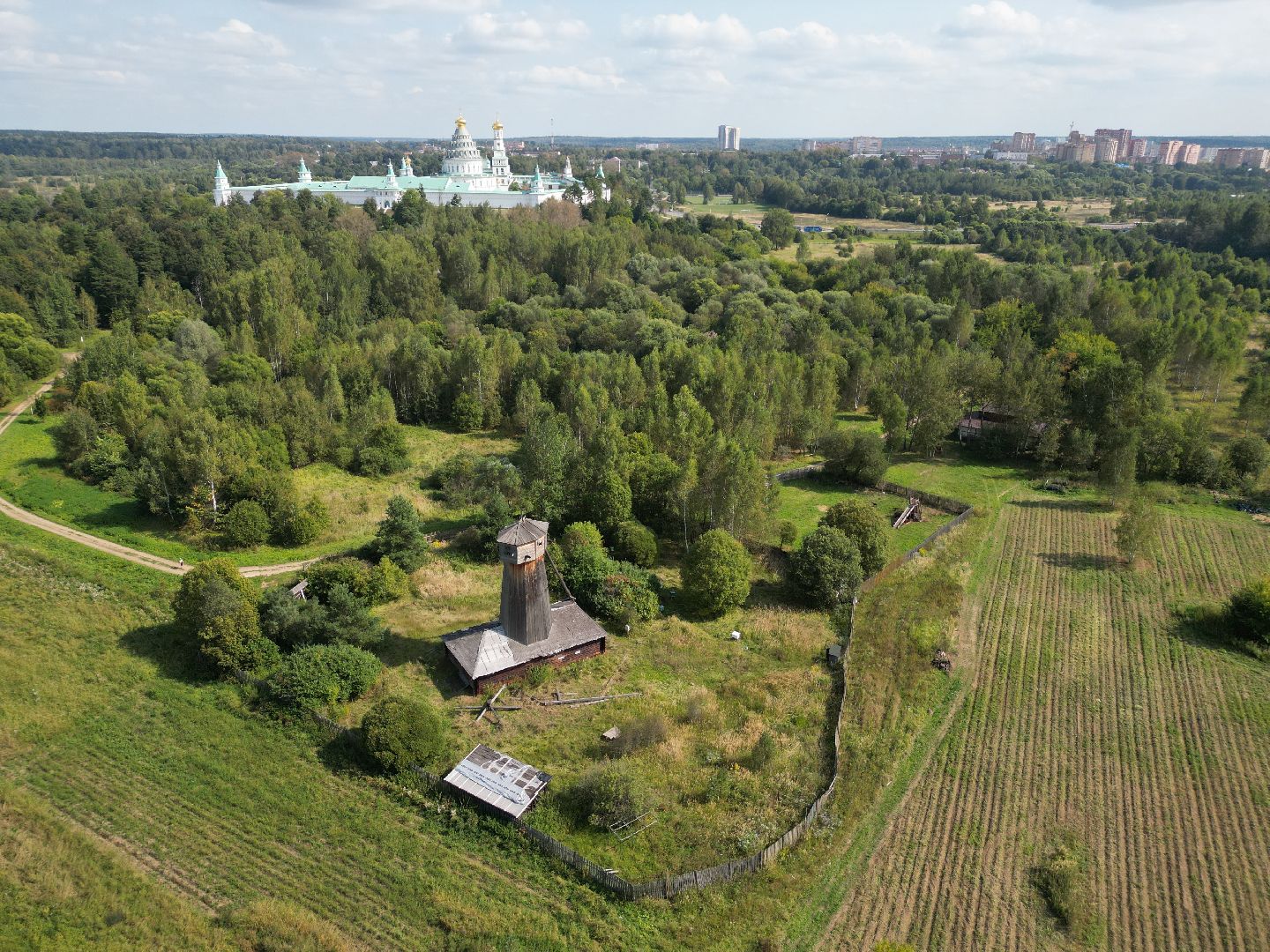 видео с коптера, истра, музей, культура,