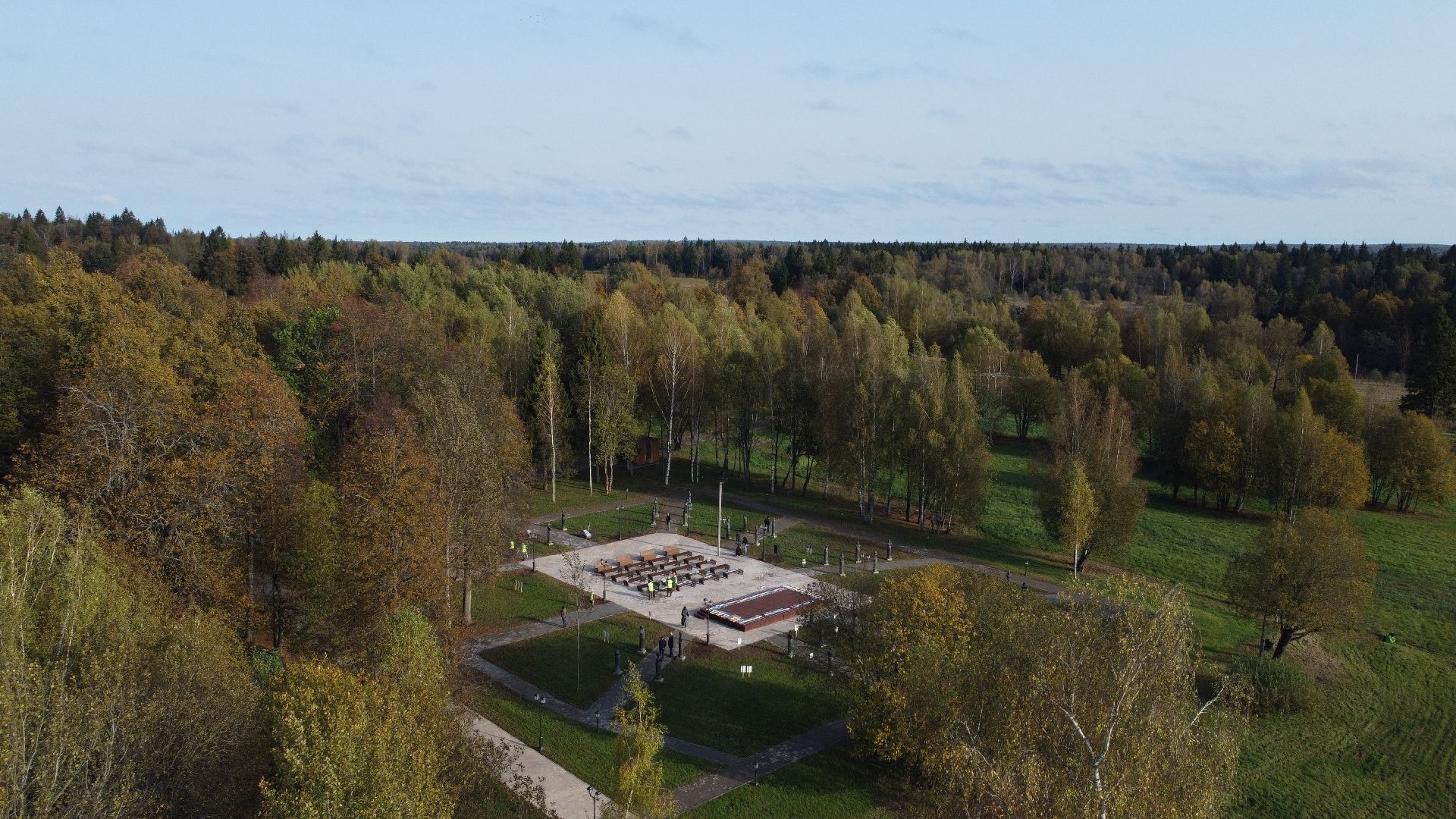 видео с коптера, солнечногорск, культура, реставрация, усадьба,