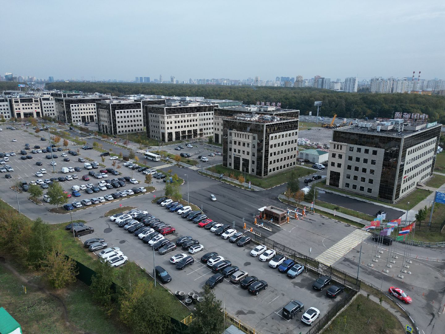 видео с коптера, красногорск, строительство, дороги, реконструкция,