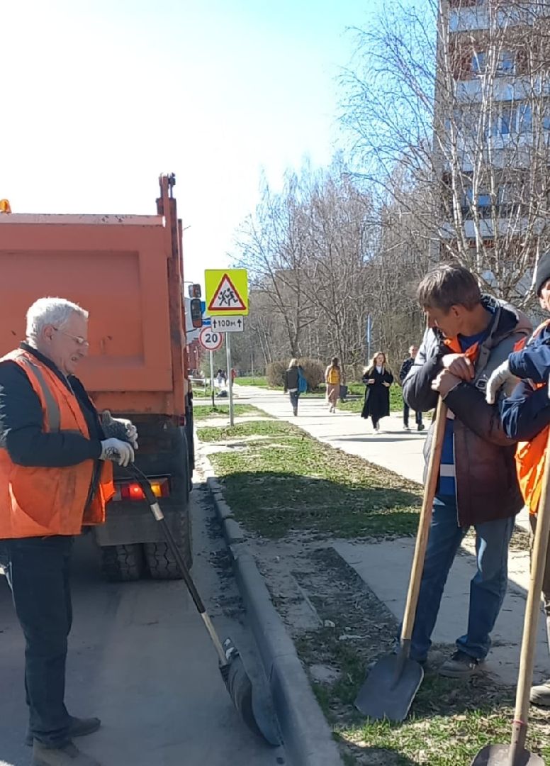 чистота, комфортная среда, Протвино, коммунальщики, весна, субботники