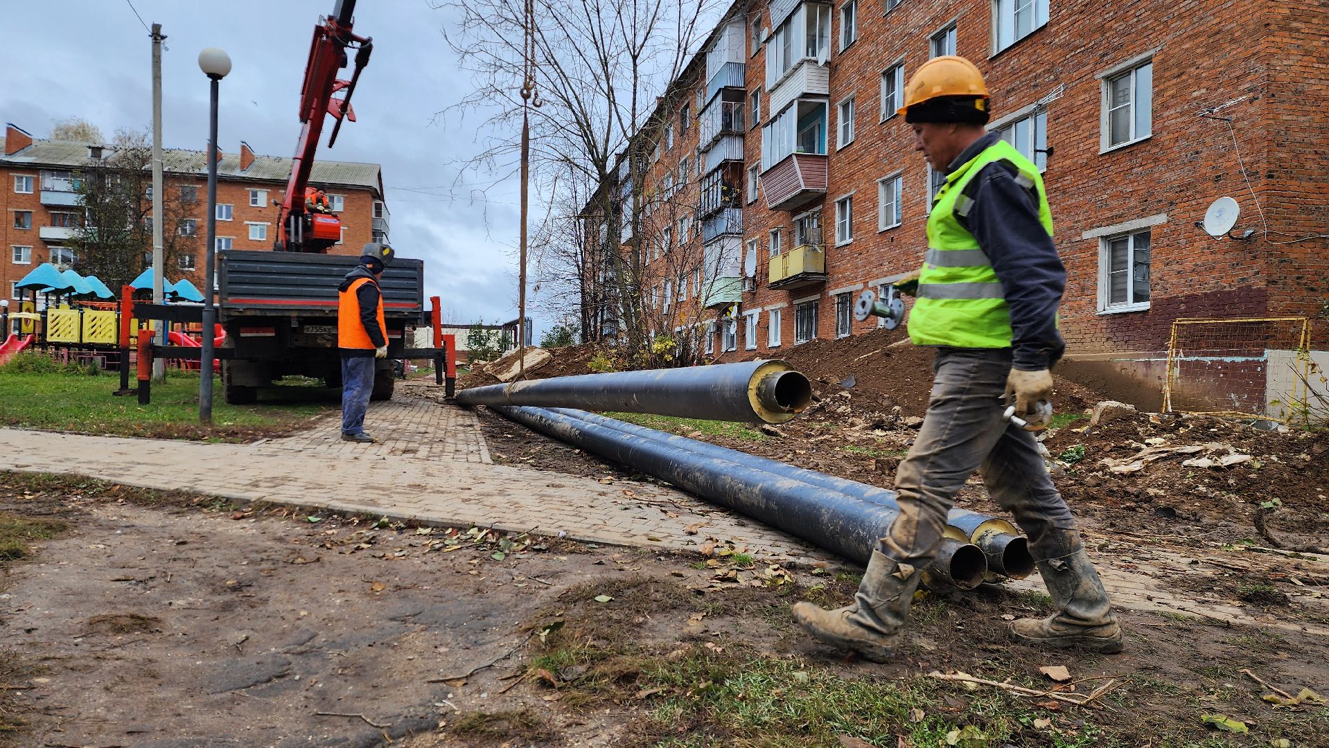 теплотрасса, ремонтные работы, жкх,