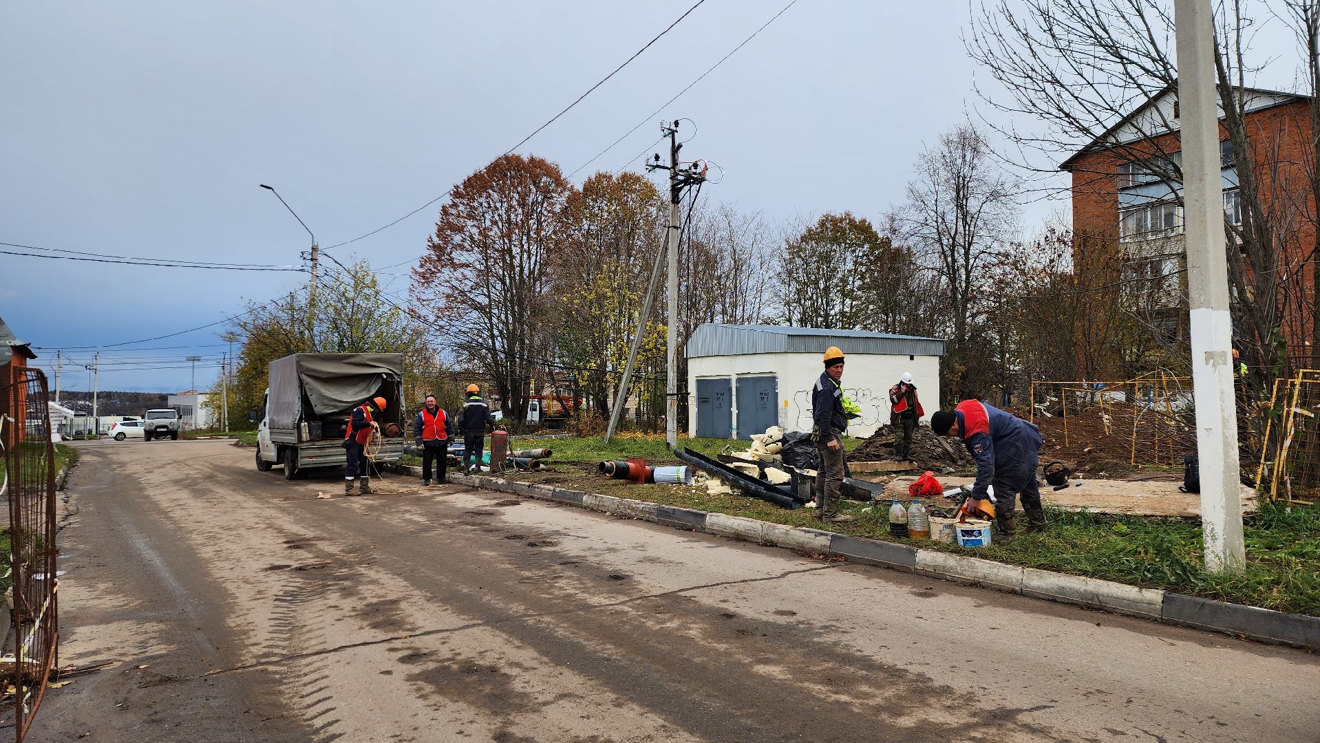 теплотрасса, ремонтные работы, жкх,