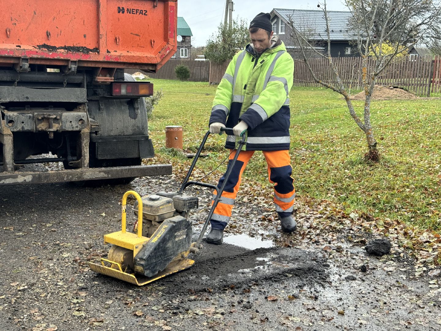 шаховская, ямочный ремонт, ямочный ремонт дорог,выездная администрация,