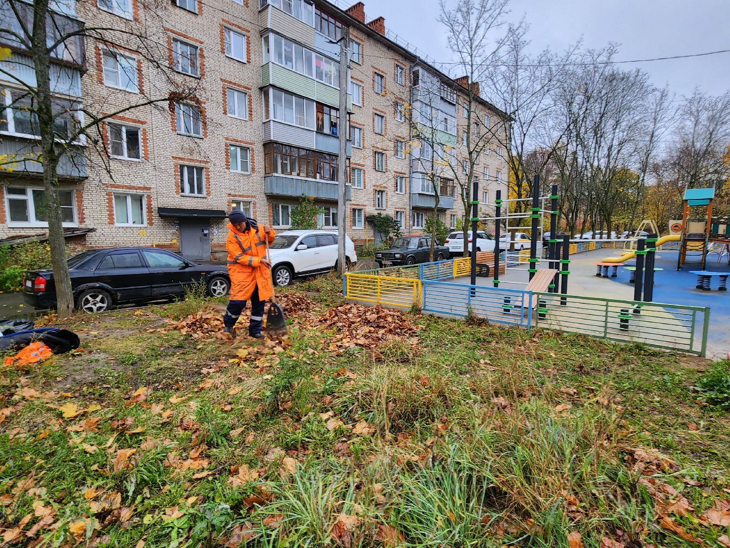 красноармейск, городской округ пушкинский, содержание дворовых территорий, уборка дворов,