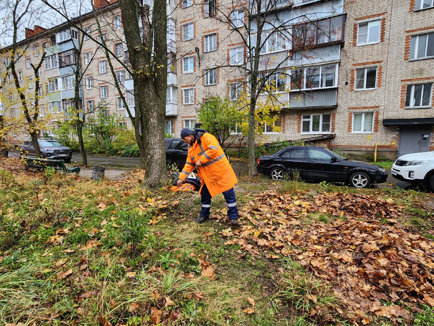 красноармейск, городской округ пушкинский, содержание дворовых территорий, уборка дворов,