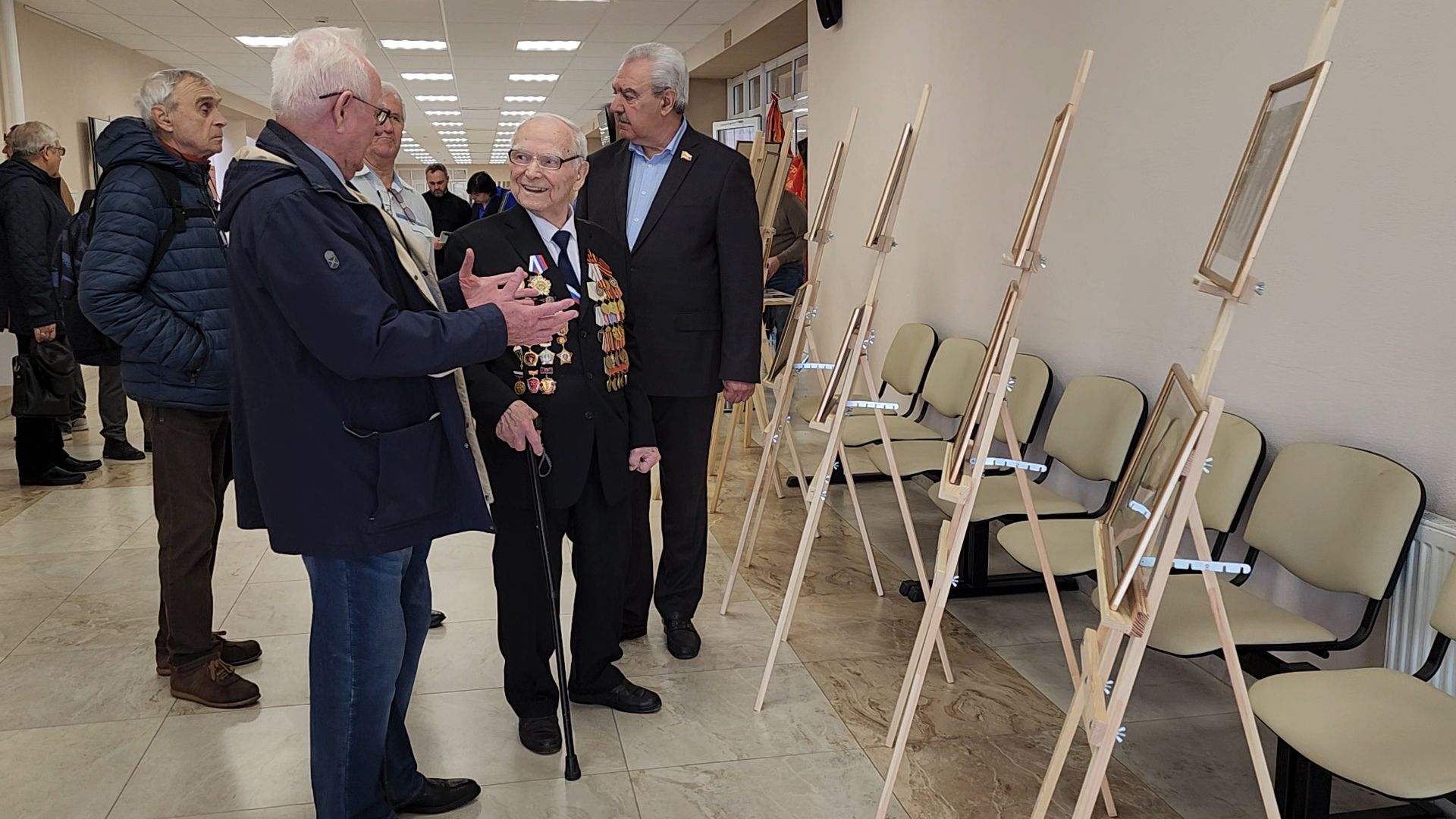 100 лет, михаил красов, ветеран, фотовыставка, юбилей,