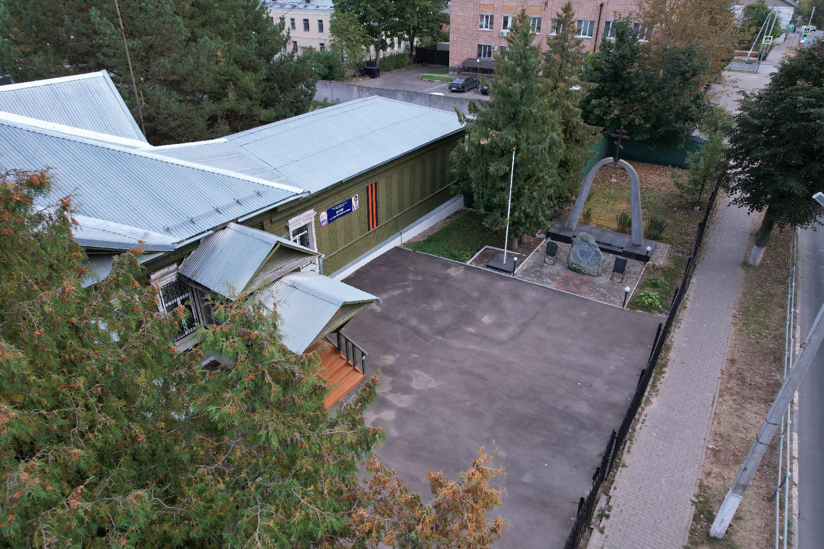 видео с коптера, руза, музей, культура,