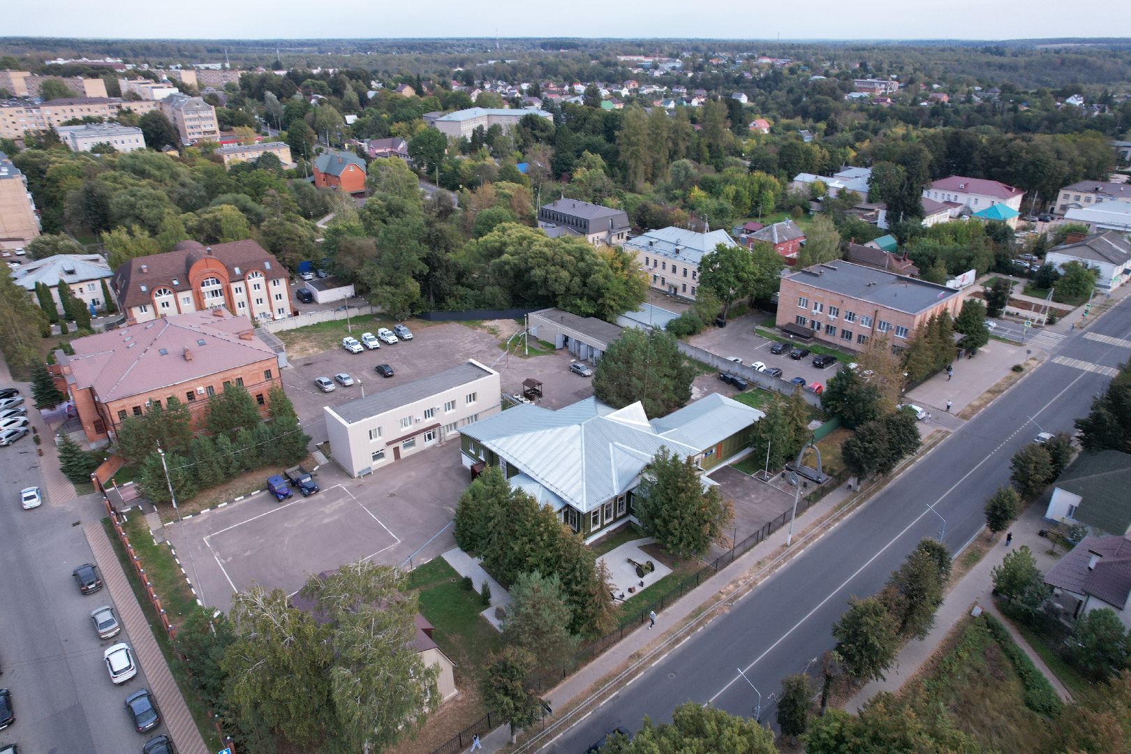 видео с коптера, руза, музей, культура,