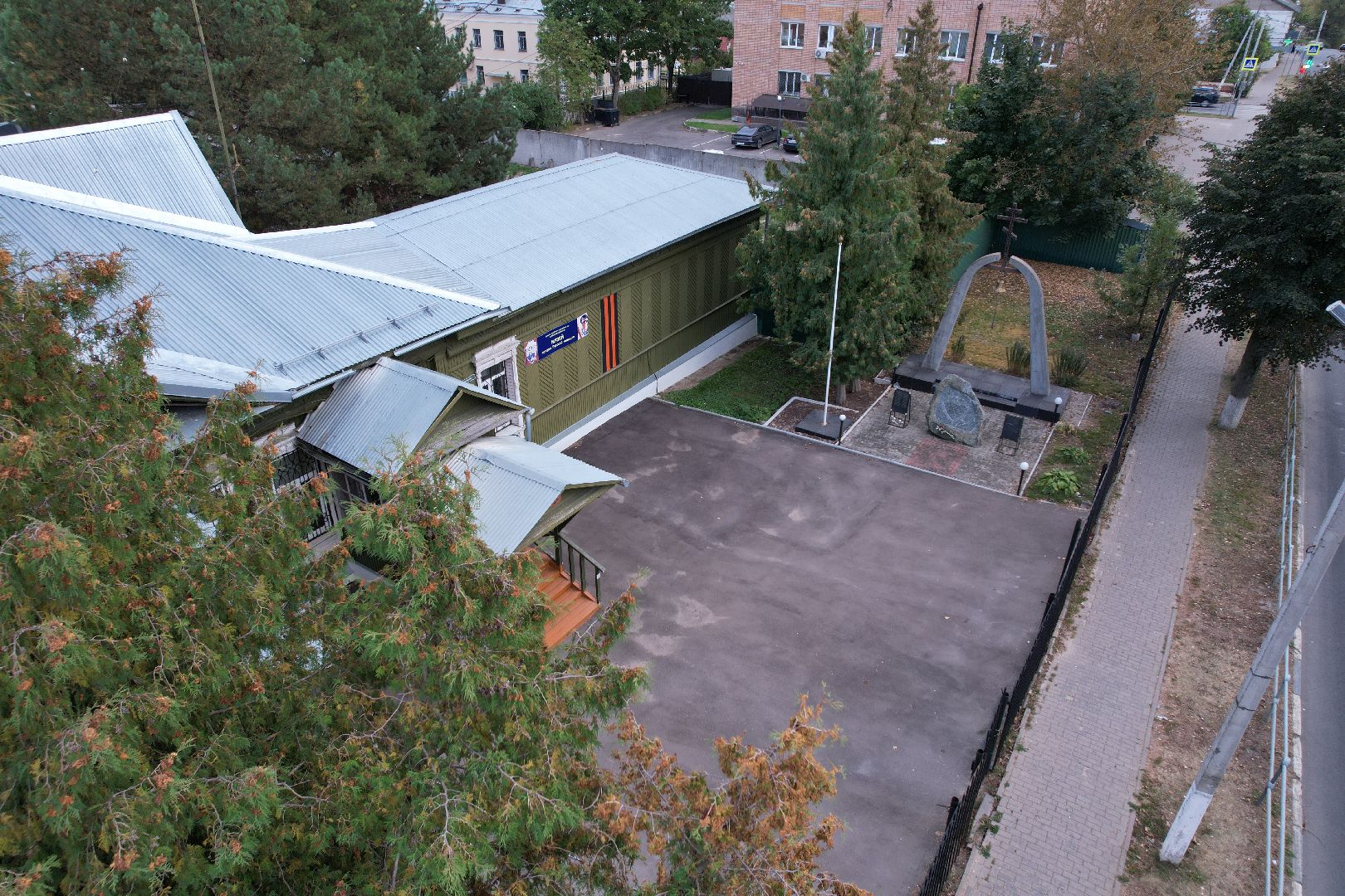 видео с коптера, руза, музей, культура,