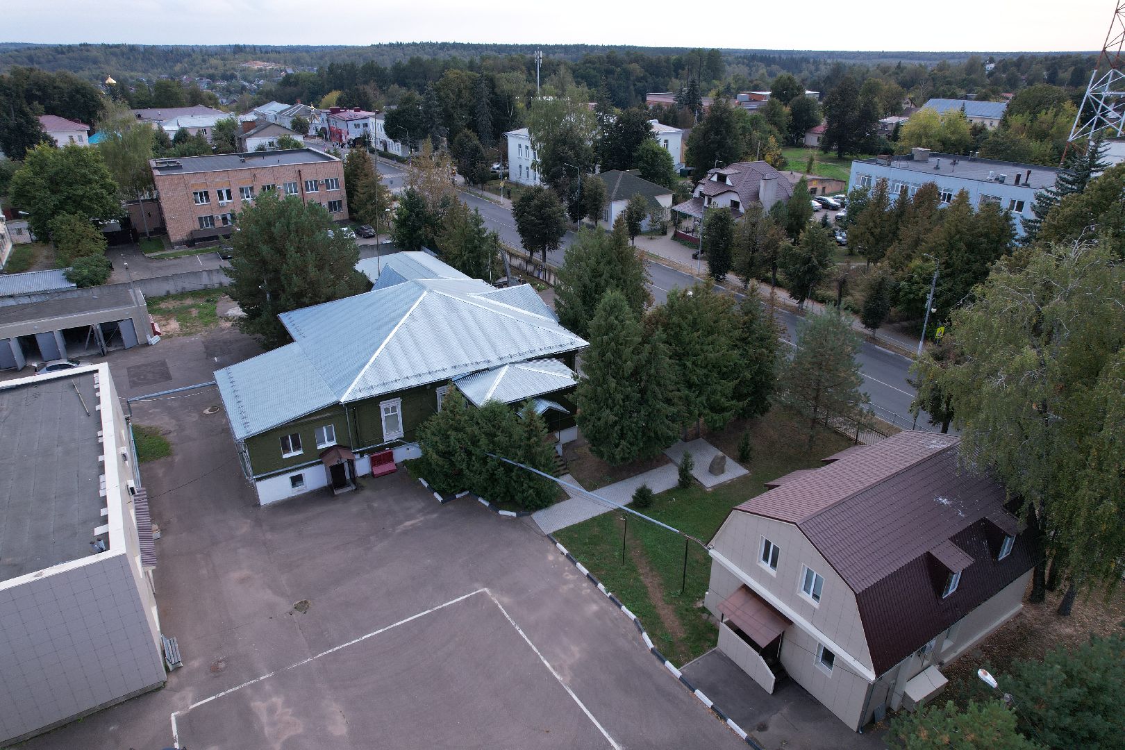 видео с коптера, руза, музей, культура,