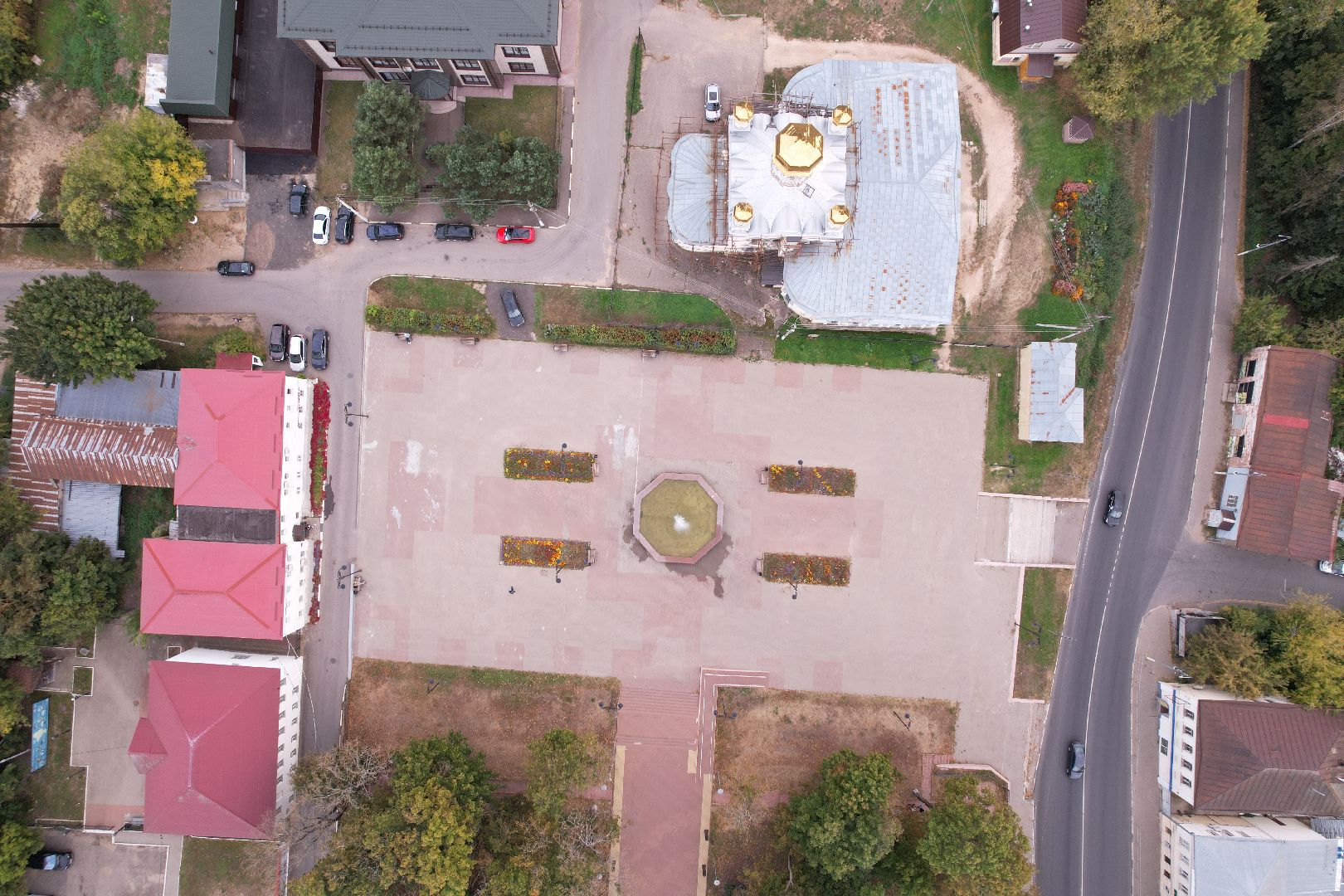 видео с коптера, руза, музей, культура,