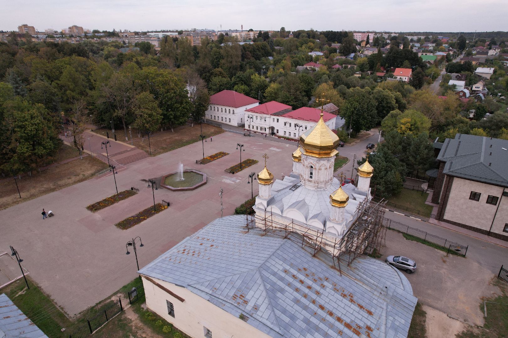 видео с коптера, руза, музей, культура,