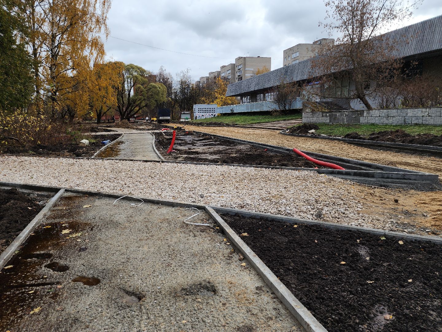 Черноголовка, Школьный бульвар, Благоустройство дорог,