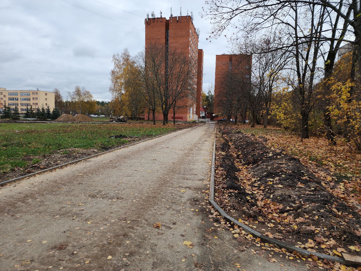 Черноголовка, Школьный бульвар, Благоустройство дорог,