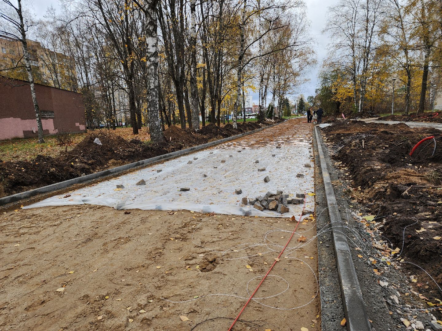 Черноголовка, Школьный бульвар, Благоустройство дорог,