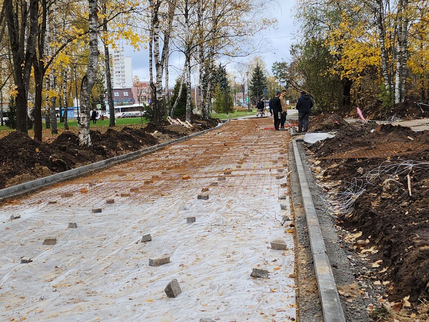 Черноголовка, Школьный бульвар, Благоустройство дорог,