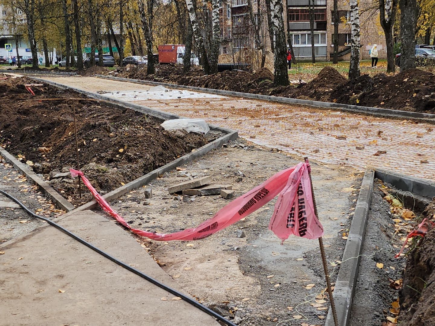 Черноголовка, Школьный бульвар, Благоустройство дорог,