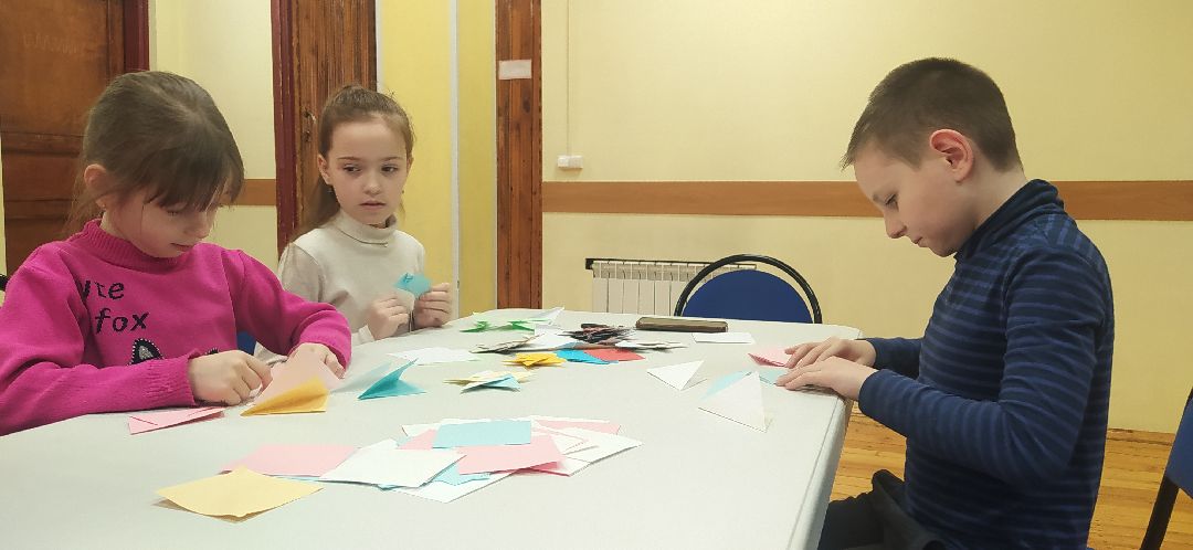 Образование, дети, оригами, звезда, Щёлково