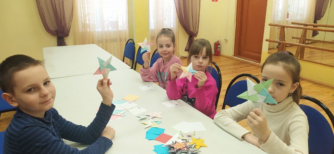 Образование, дети, оригами, звезда, Щёлково