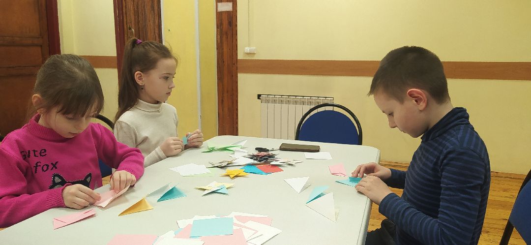 Образование, дети, оригами, звезда, Щёлково