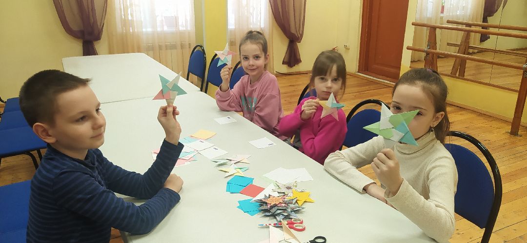 Образование, дети, оригами, звезда, Щёлково