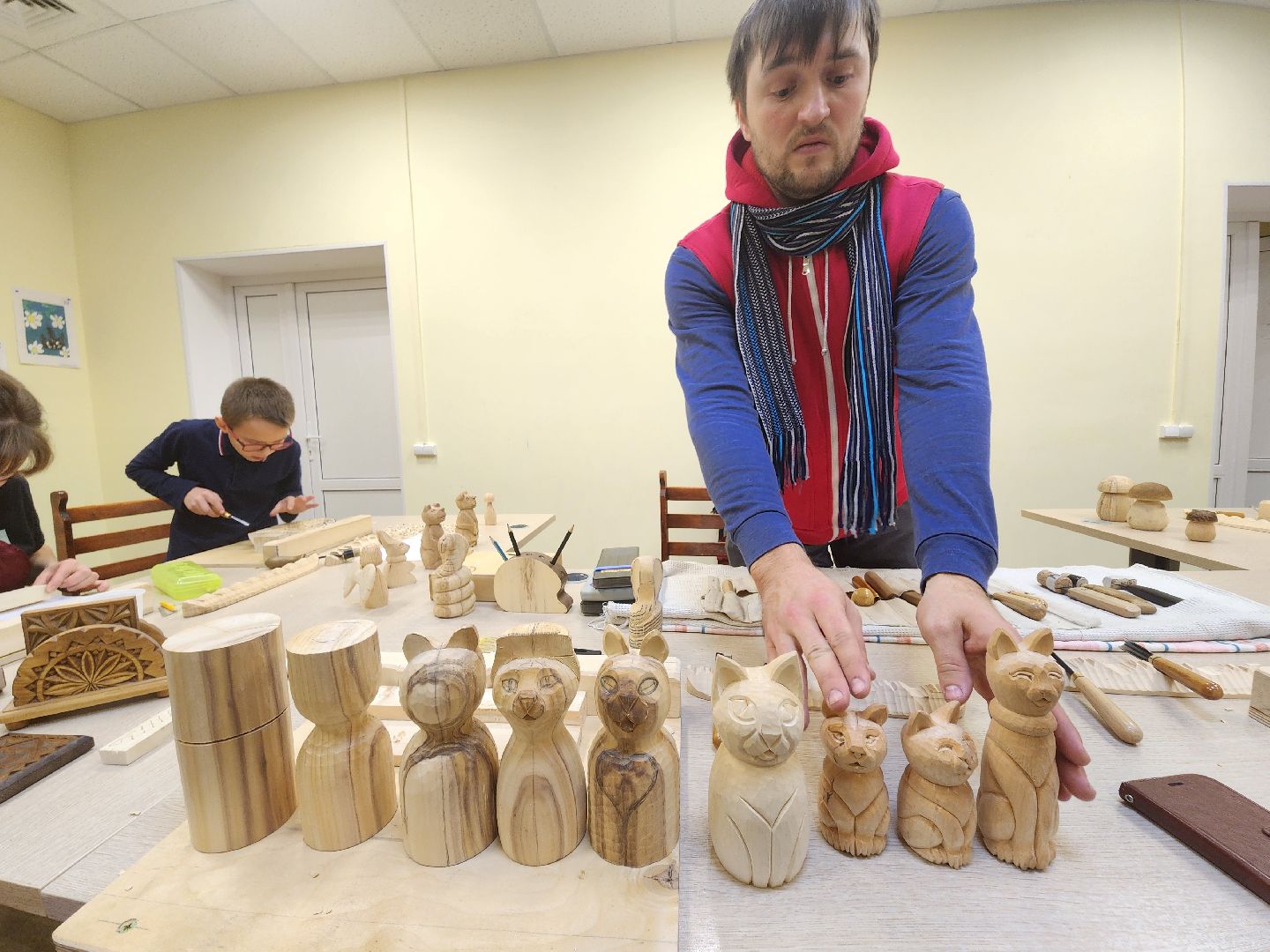 красноармейск, городской округ пушкинский, резьба по дереву, активное долголетие,