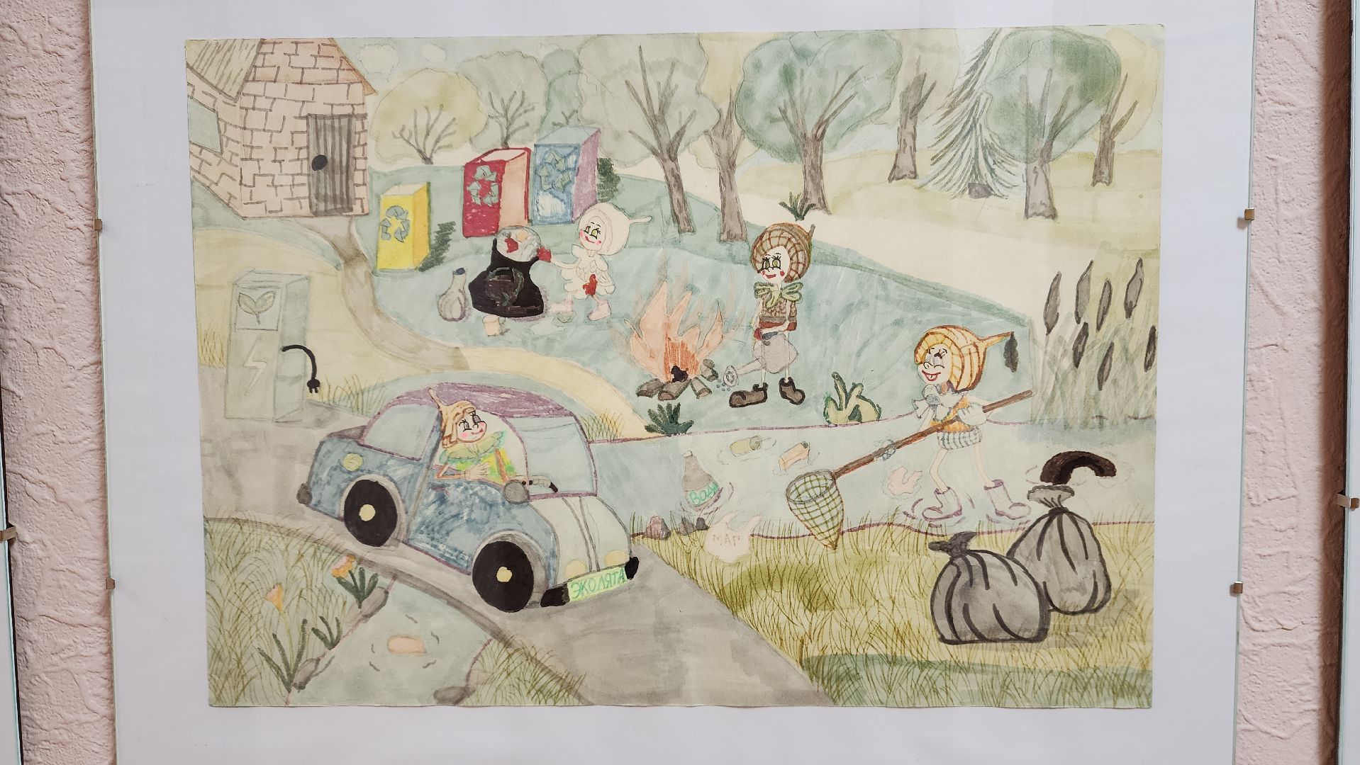 пушкино, леса, конкурс, конкурсы рисунков, дети россии, всероссийский конкурс, экспозиция,