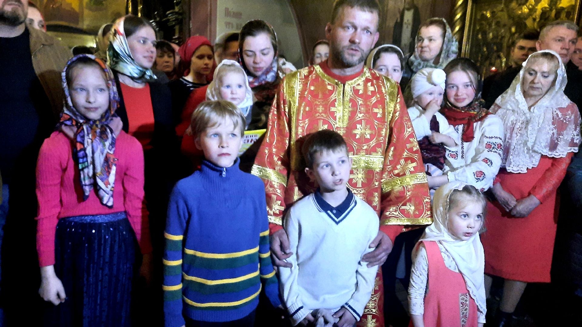 Пасха, Крестный ход, Светлое Христово Воскресенье, многодетная семья, Наро-Фоминск