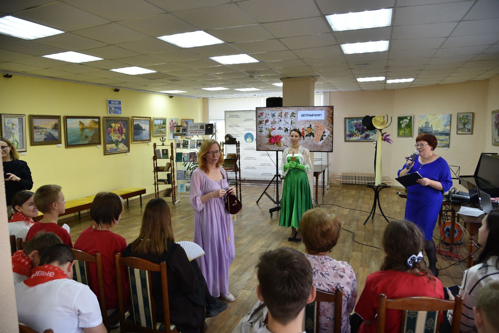 лотошино, лотошинская библиотека, лермонтов, культура, движение первых,