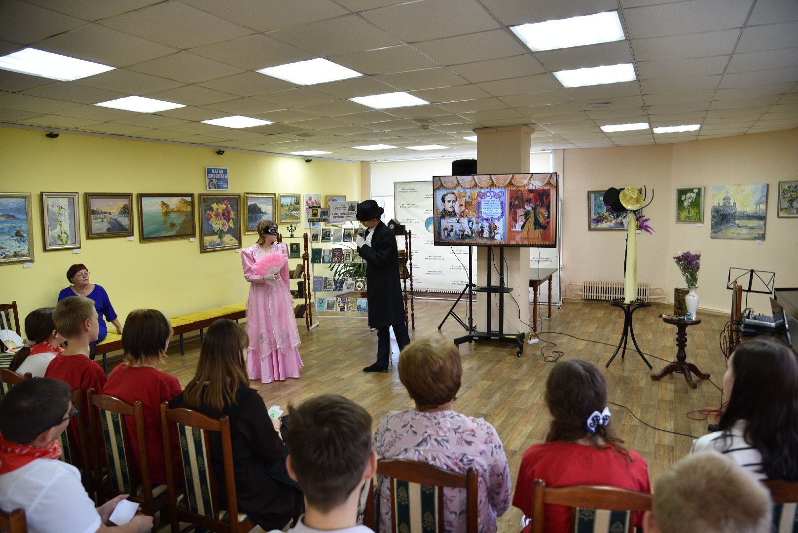 лотошино, лотошинская библиотека, лермонтов, культура, движение первых,