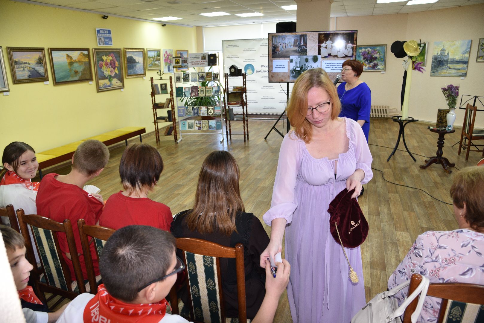 лотошино, лотошинская библиотека, лермонтов, культура, движение первых,