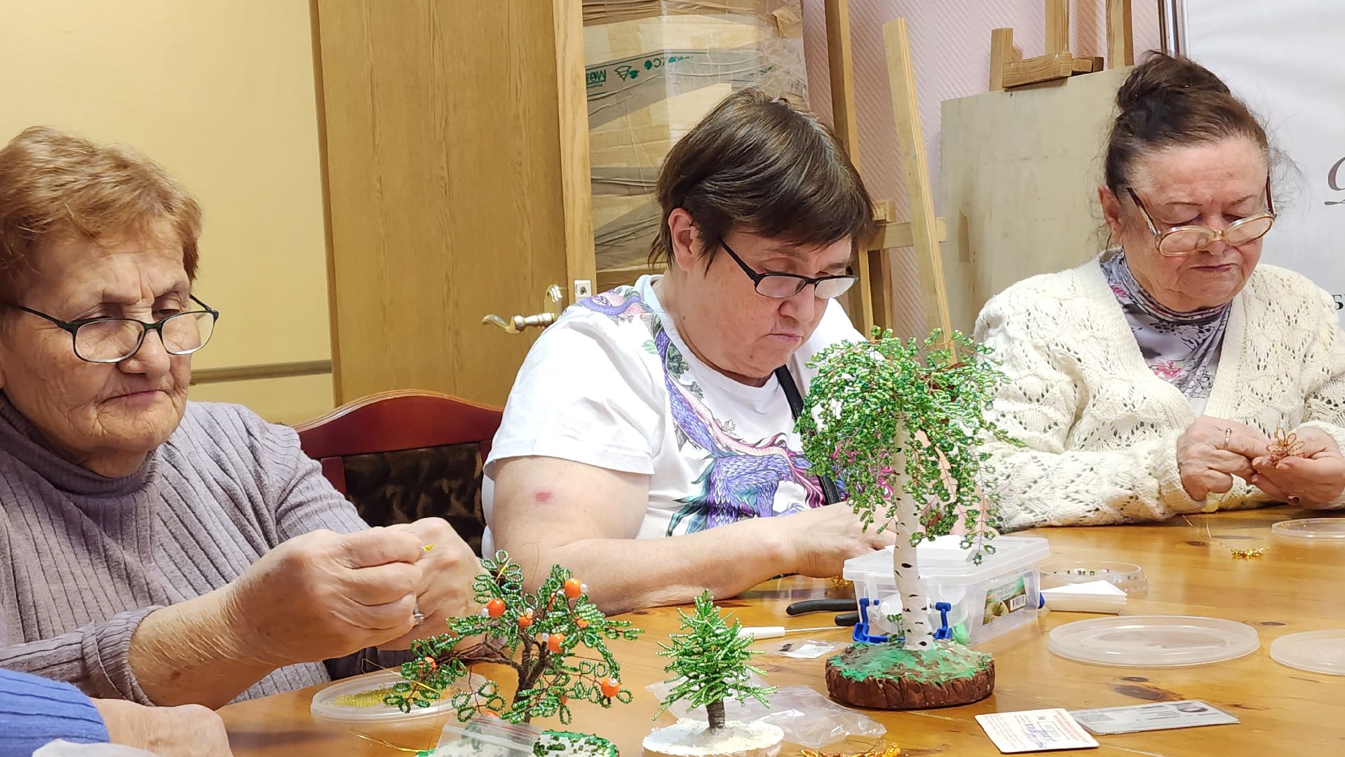 бисероплетение, Осень, Лобня, активное долголетие,