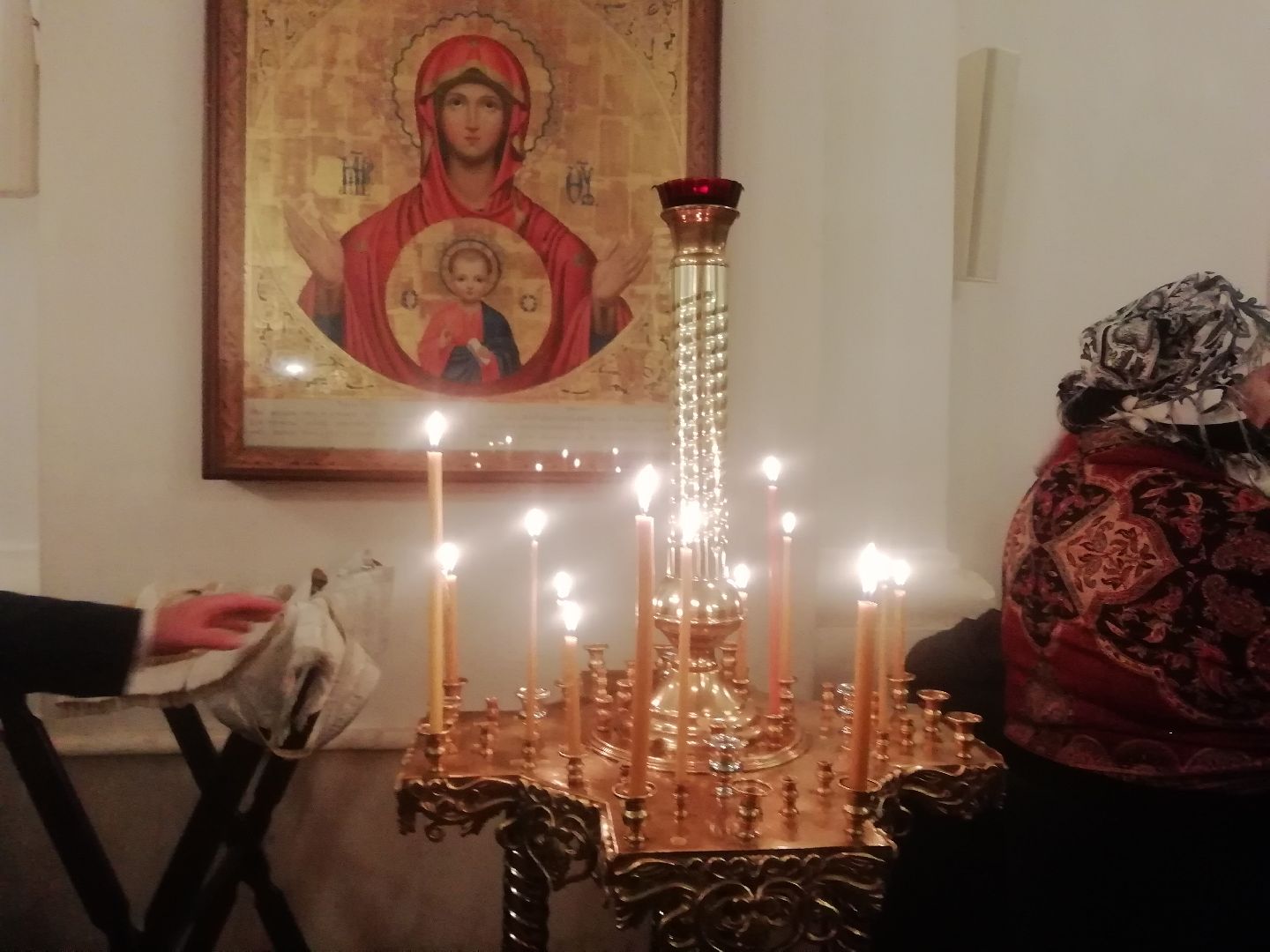 Звенигород, Саввино-Сторожевский монастырь, Пасха, богослужение