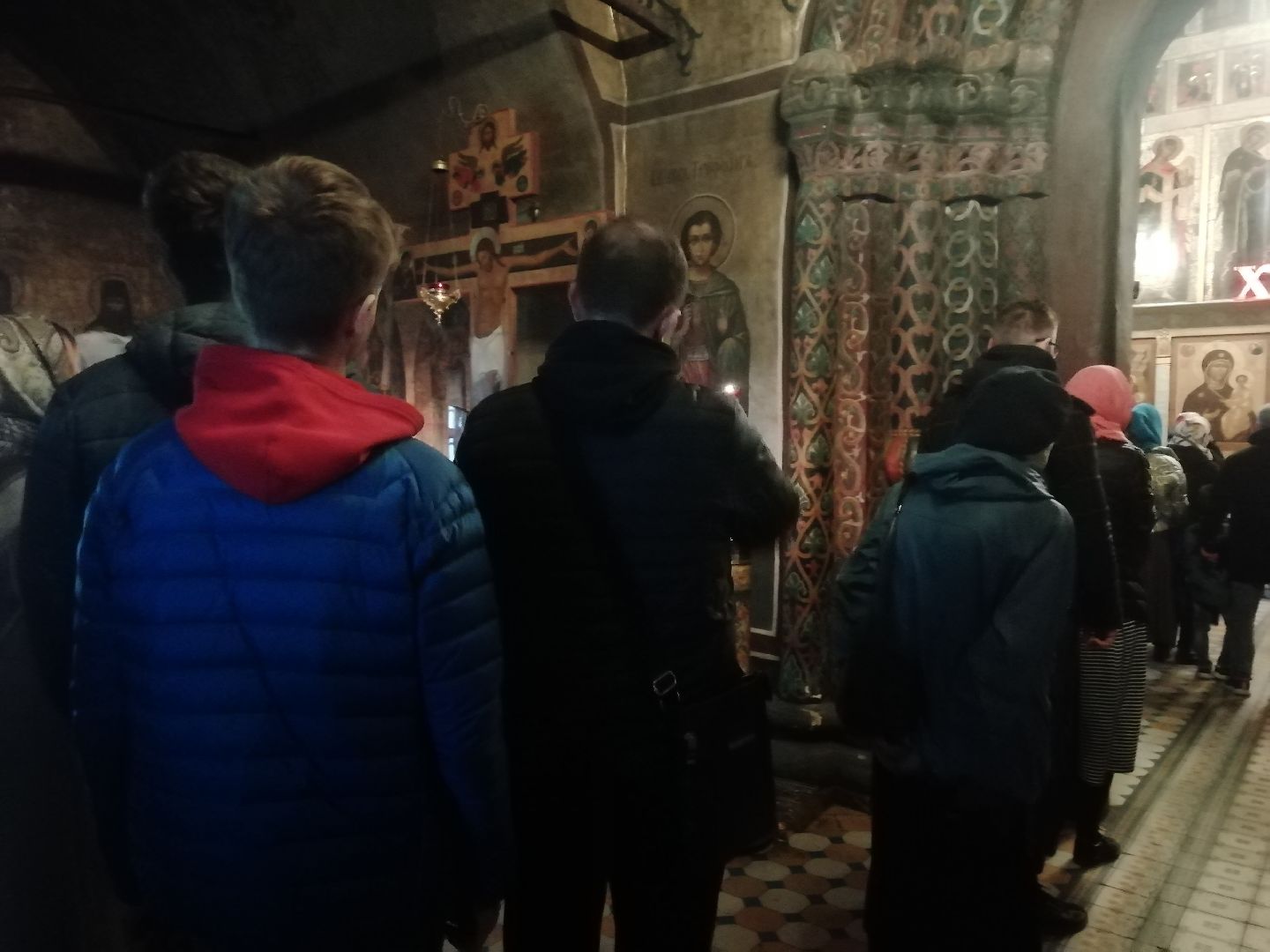 Звенигород, Саввино-Сторожевский монастырь, Пасха, богослужение