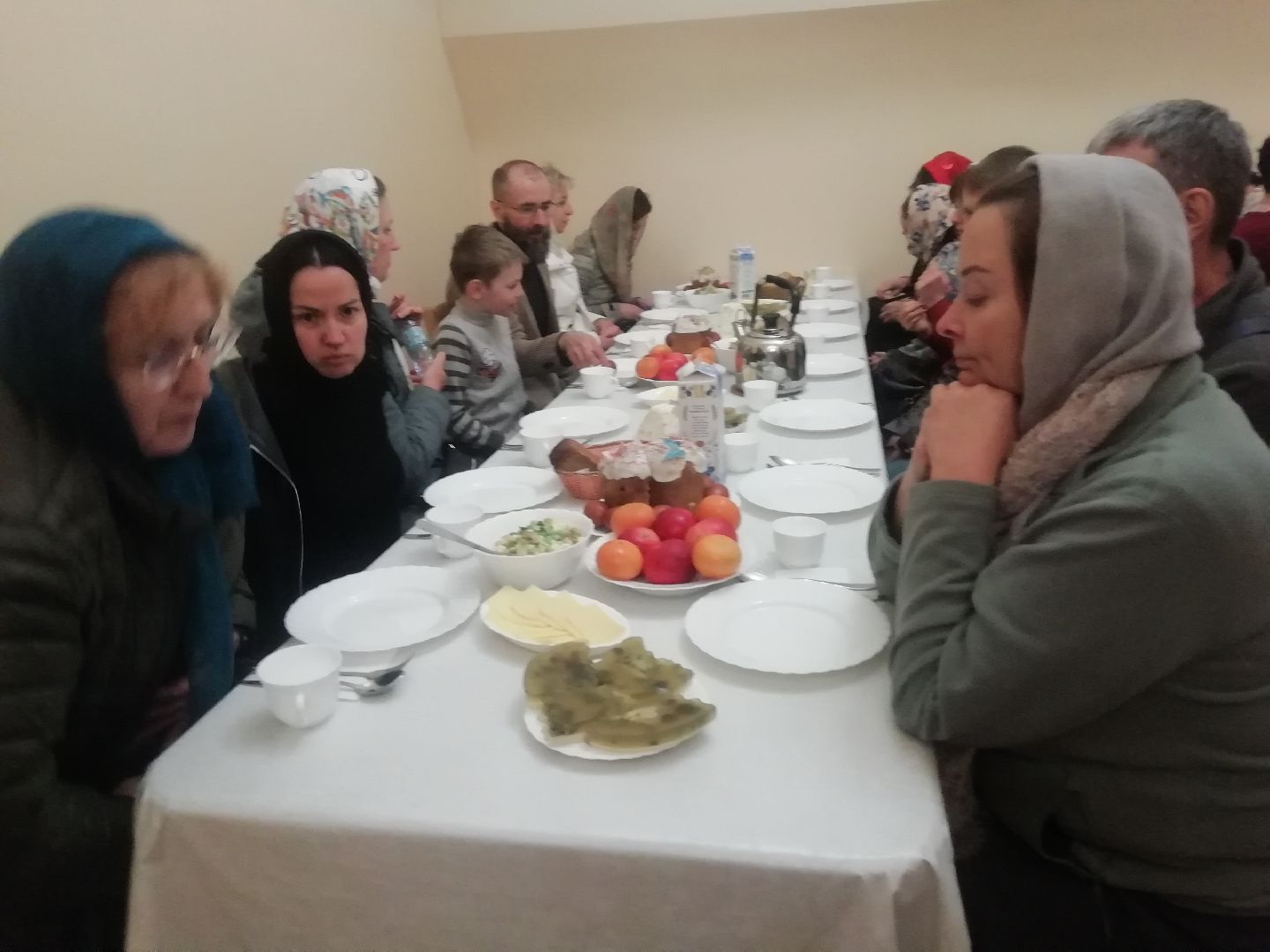 Звенигород, Саввино-Сторожевский монастырь, Пасха, богослужение