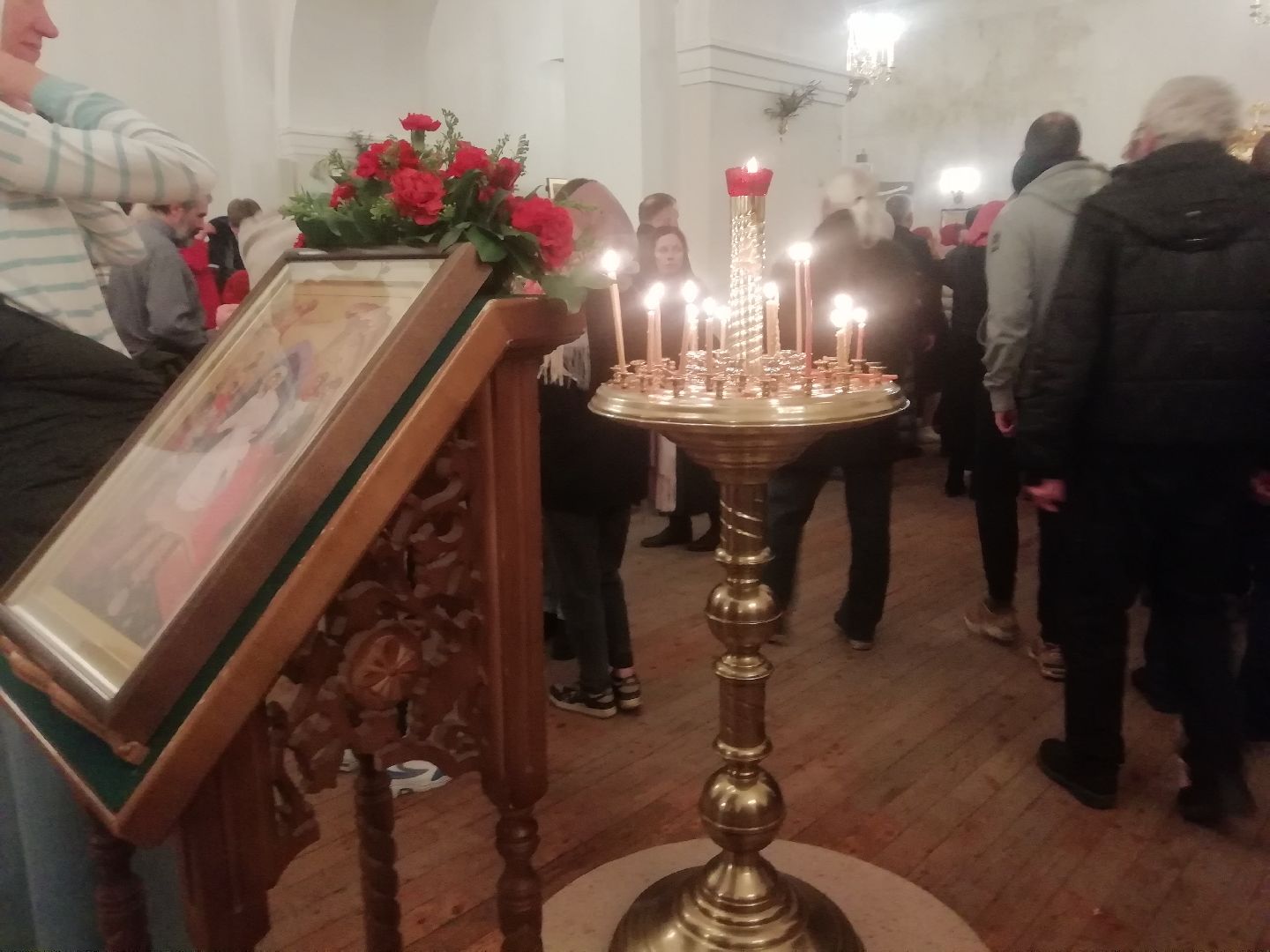 Звенигород, Саввино-Сторожевский монастырь, Пасха, богослужение