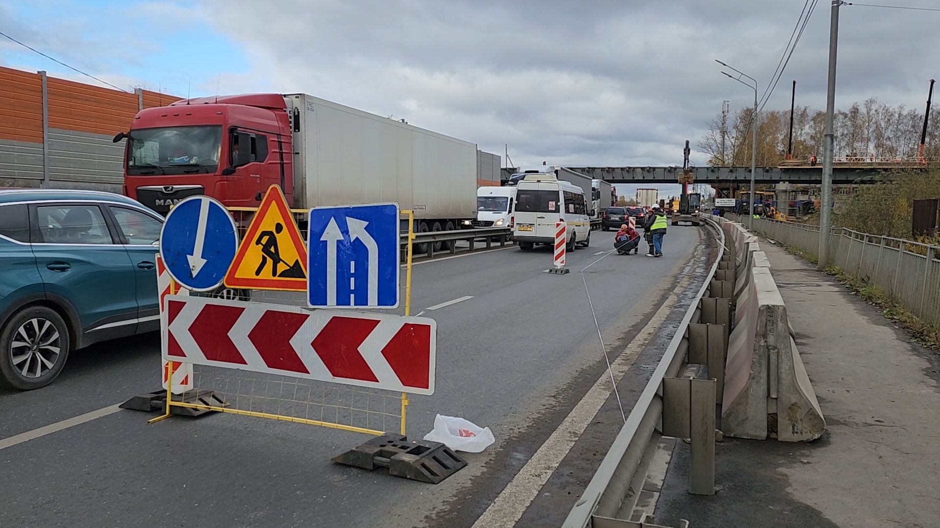 Одинцово, ЦКАД, строительство,