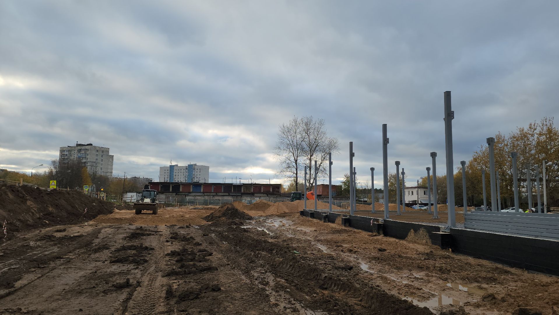 Новый магазин, Лобня, Строительство,