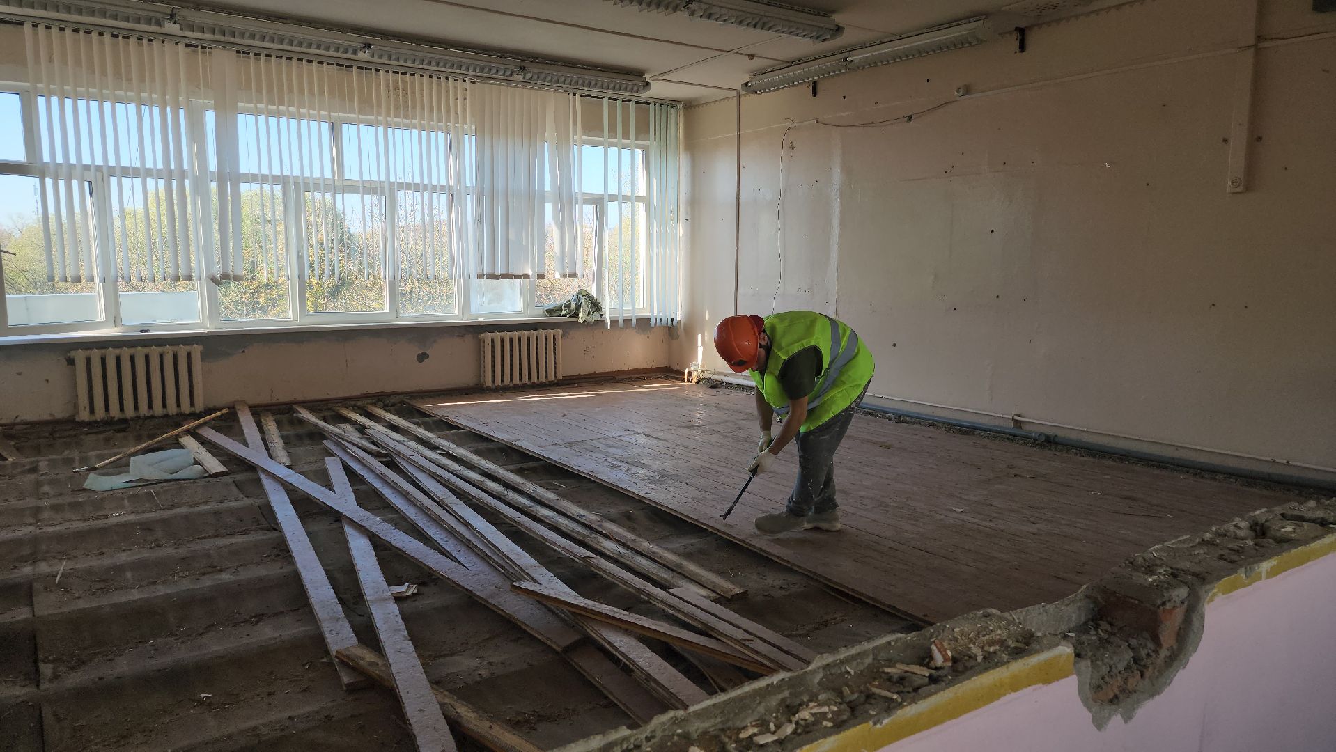 серпухов, подмосковье, капремонт школы, президентская программа,