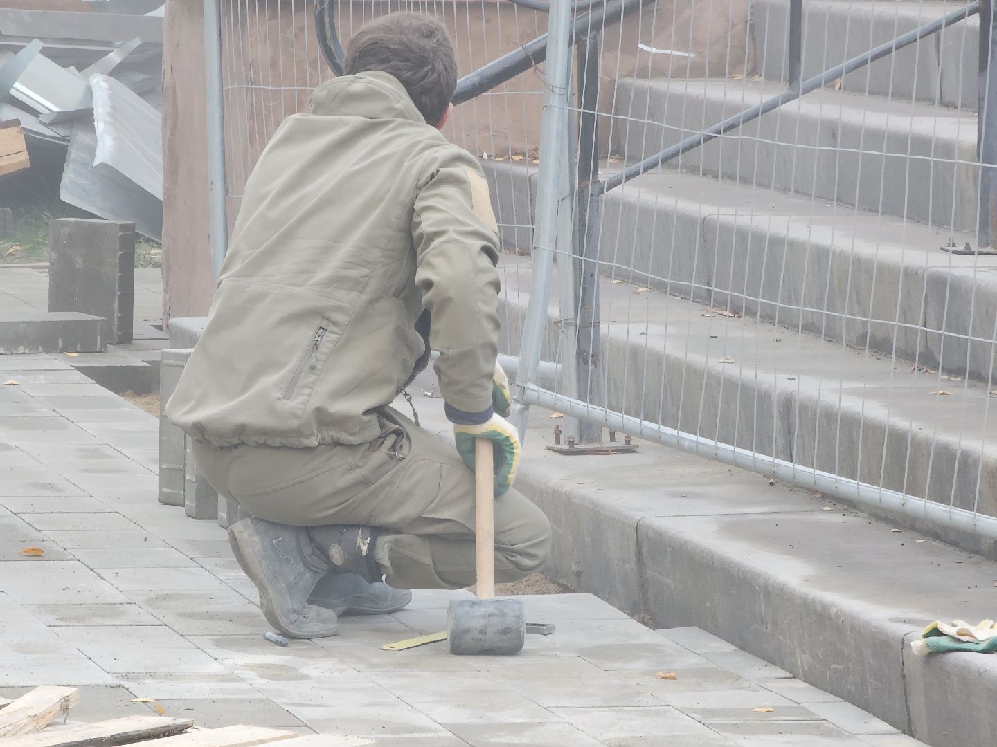 Дубна, дк октябрь, Благоустройство, Площадь,